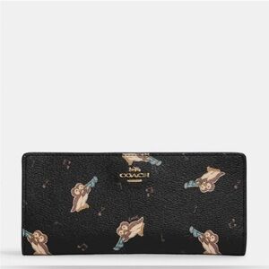 Coach Black Wallet with Owl Design